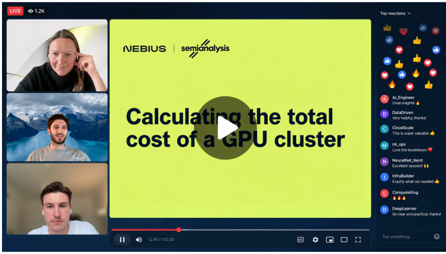 Expert Talk: Calculating the Total Cost of a GPU Cluster
